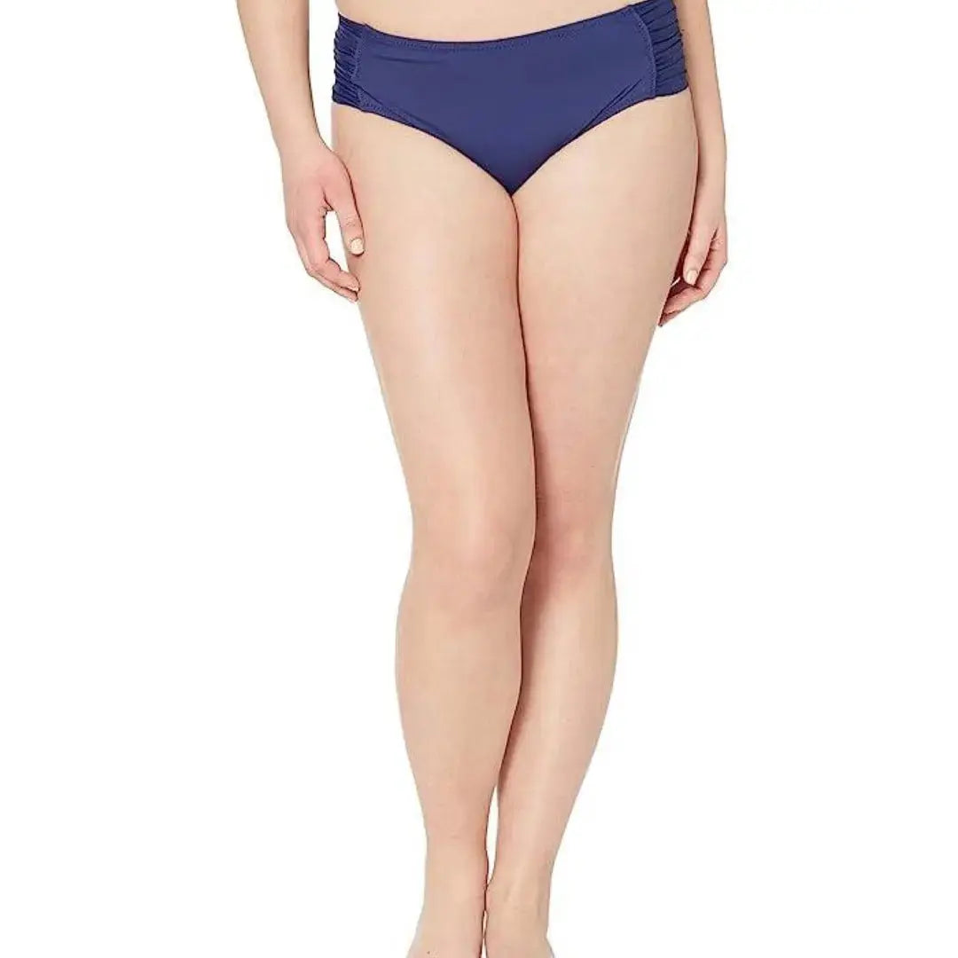 Becca Plus Size Solid Color Code Hipster Bottoms Women's Swimsuit Becca