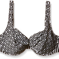 Rosa Faia Women's Bikini-Oberteil Hermine Underwired Bikini Top, Bleu and White F-Cup