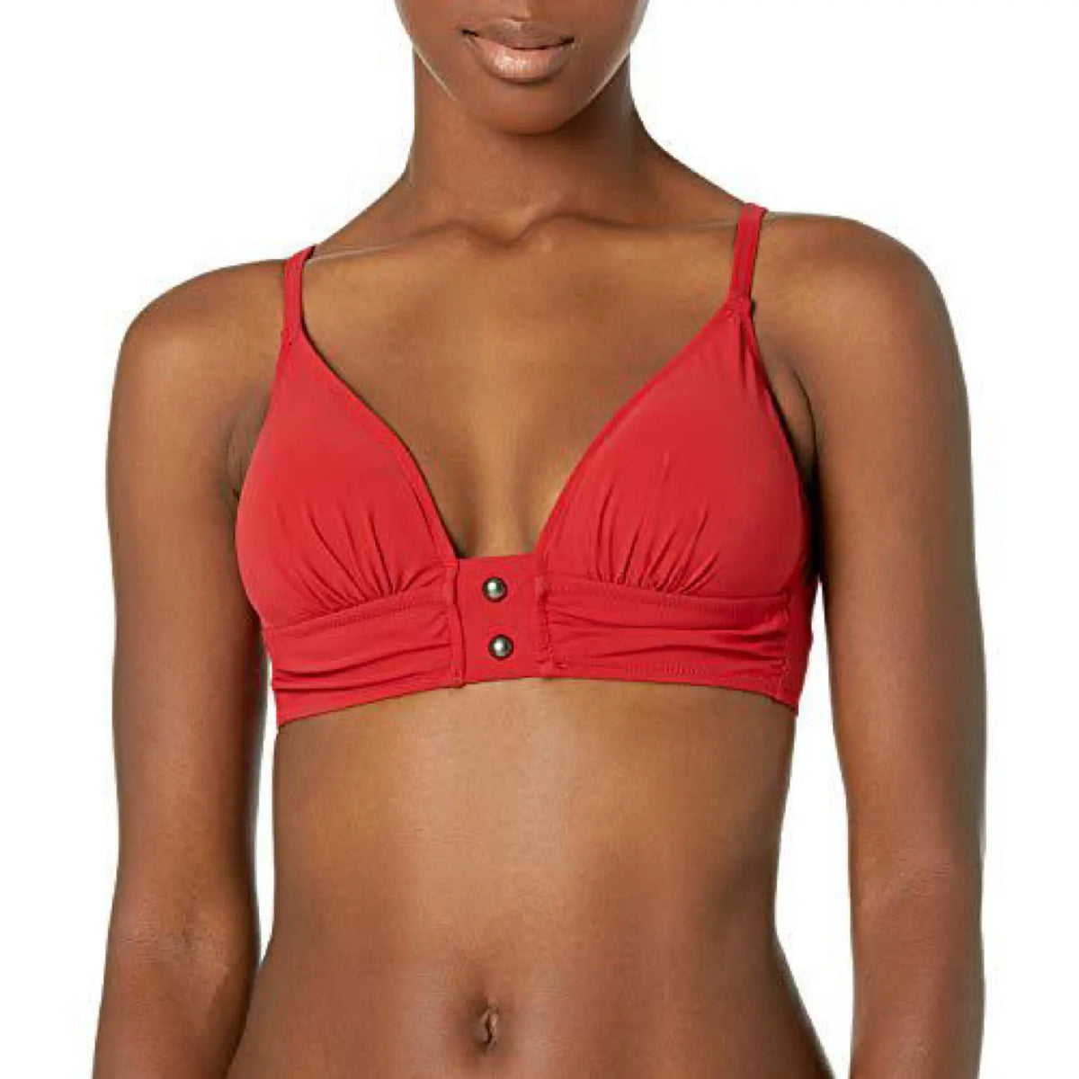 Profile by Gottex Women's Standard Halter V-Neck Bikini Top Swimsuit, Bel Air Paprika Gottex