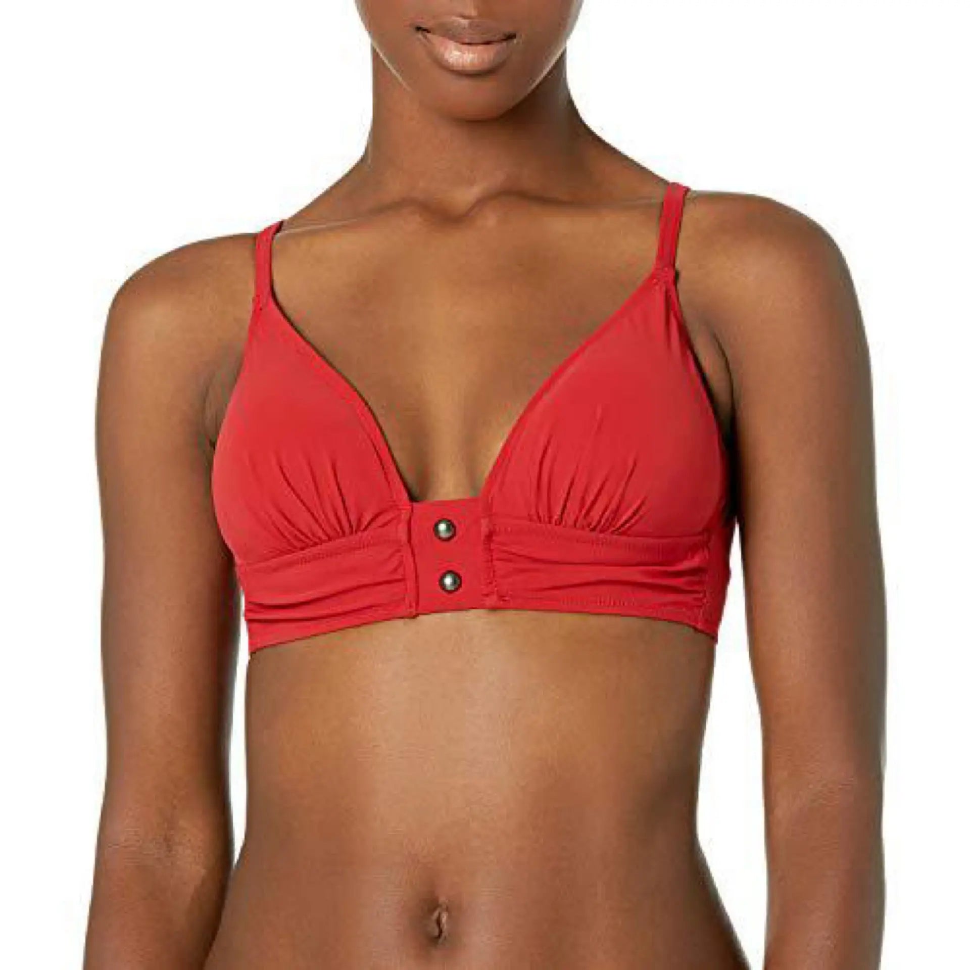 Profile by Gottex Women's Standard Halter V-Neck Bikini Top Swimsuit, Bel Air Paprika Gottex