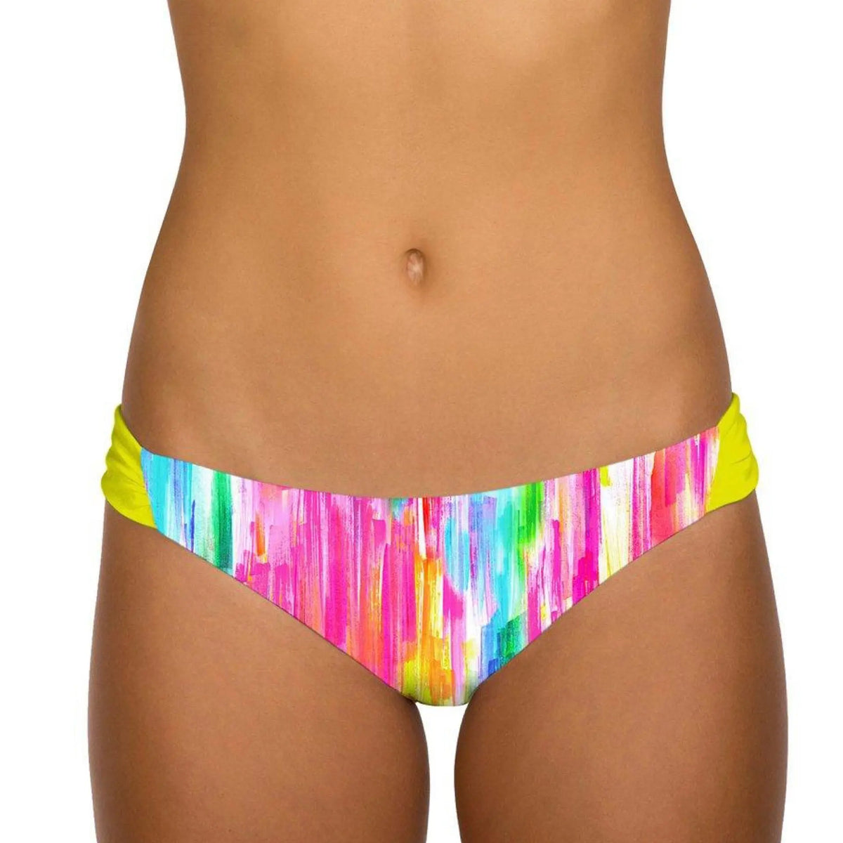 b.Swim Junior ' S Glea-L13 Two-Faced Tab Bikini Bottom,Gleam B Swim