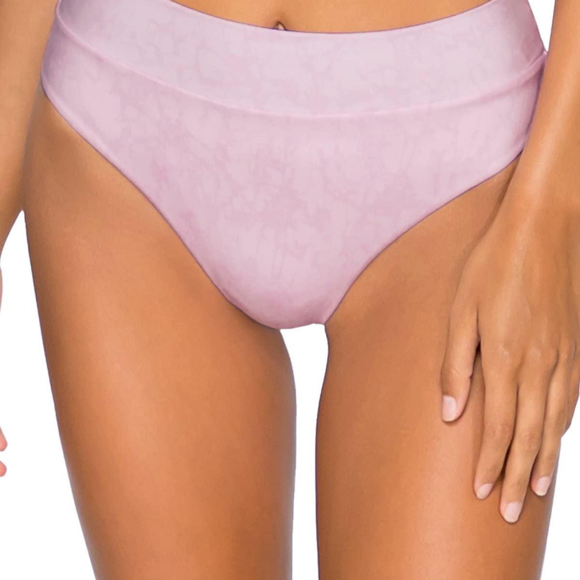 B Swim Cove Hi-Waist Women's Swimsuit Bikini Bottom, Provence