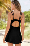 Double-Strap Cutout Swim Dress Trendsi