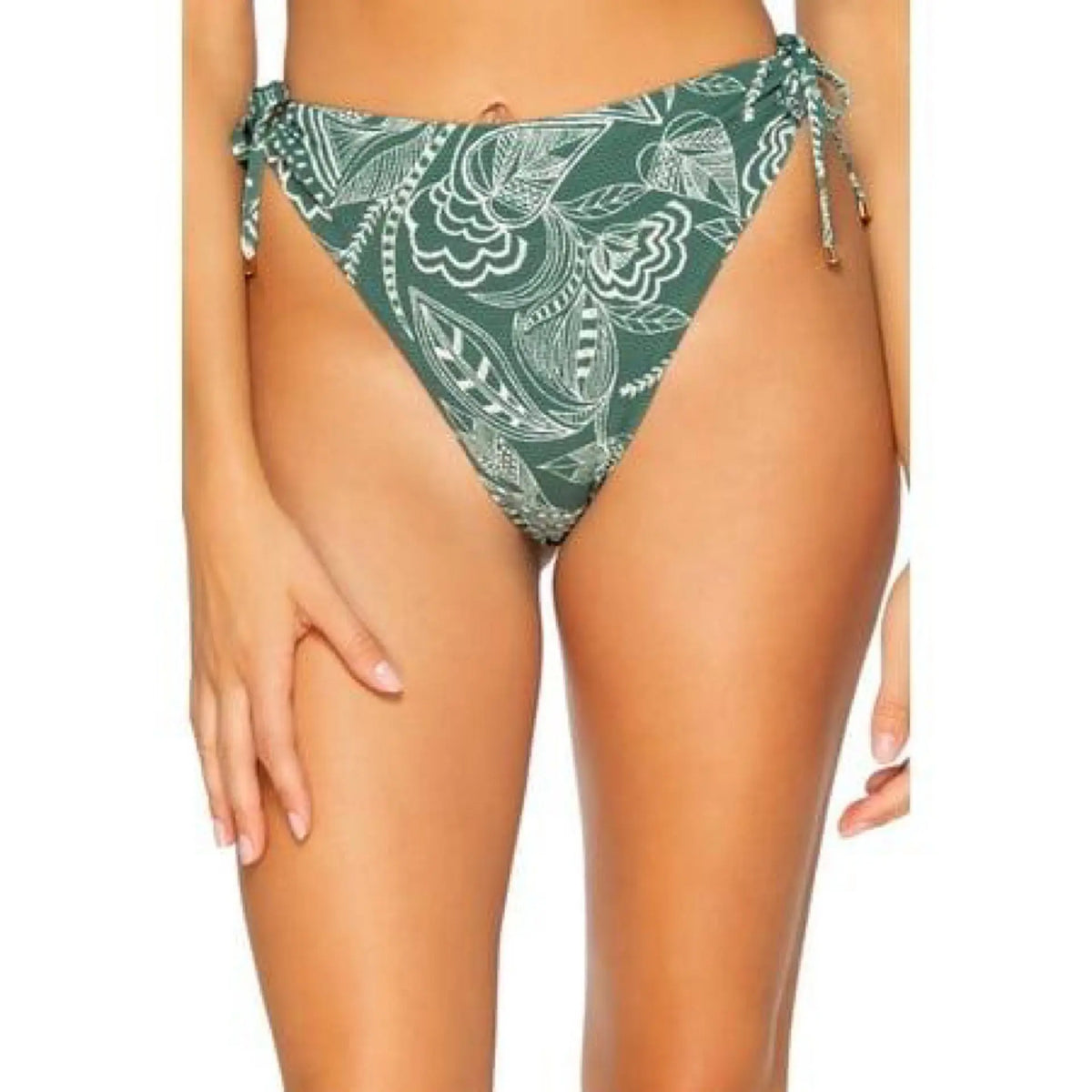 b. Swim Monte Carlo Mykonos Hi-Waist Bikini Bottom / Multi color B Swim
