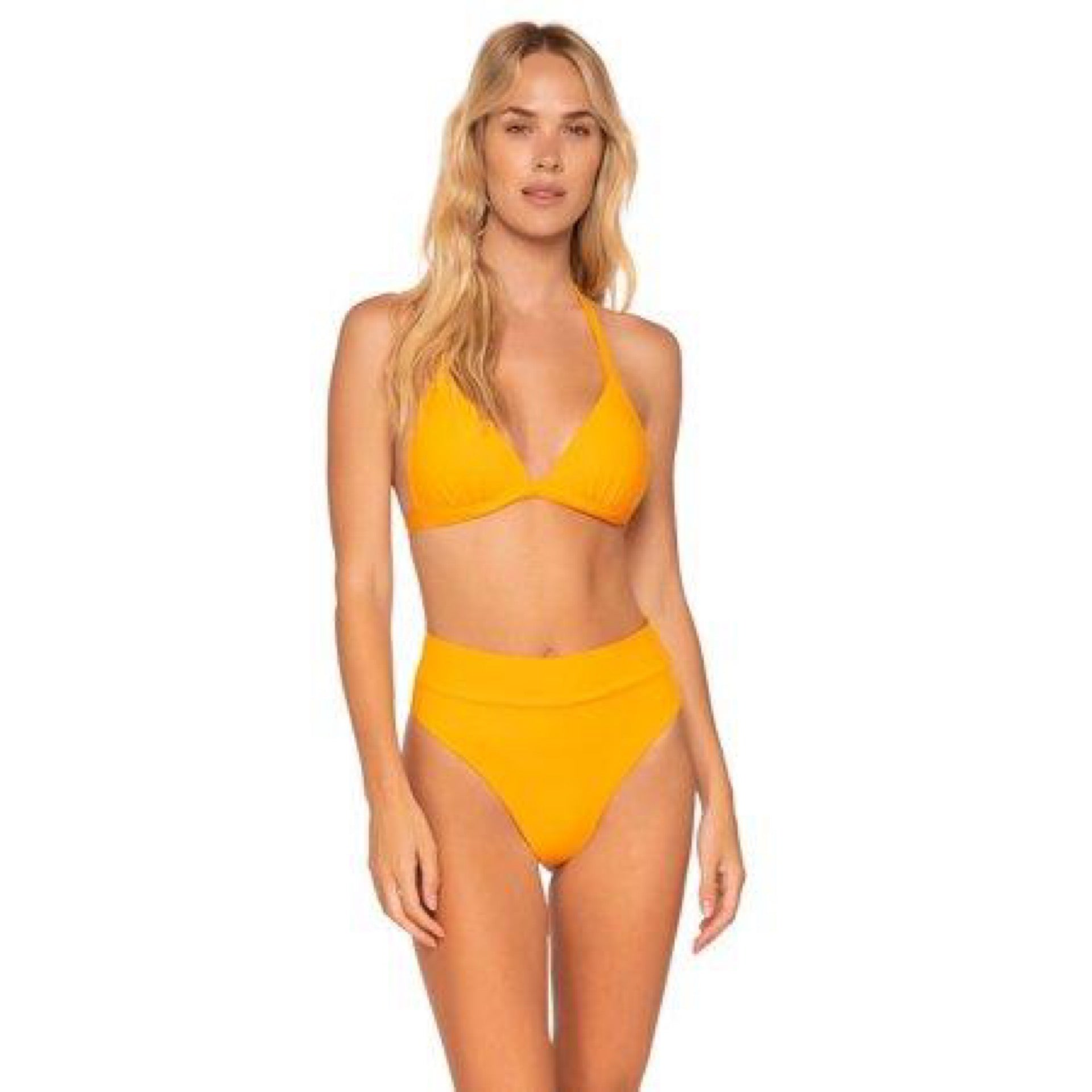 b. Swim Sun Glow Deep Sea Triagule Top D Cup / Yellow