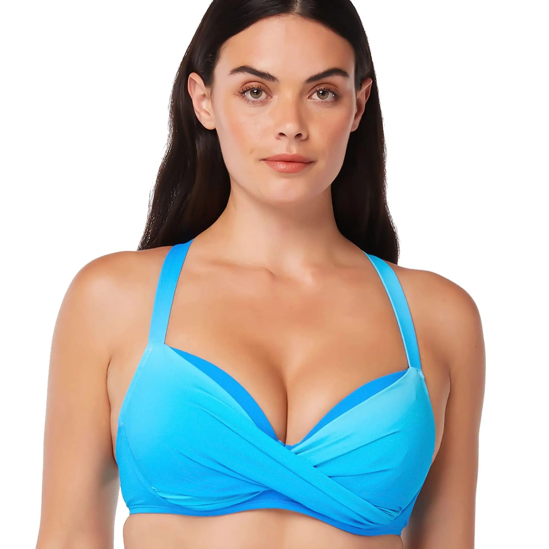 Bleu Rod Beattie Over The Shoulder Underwire Bikini Top w/Molded Cups, from Coast to Coast Bleu Rod
