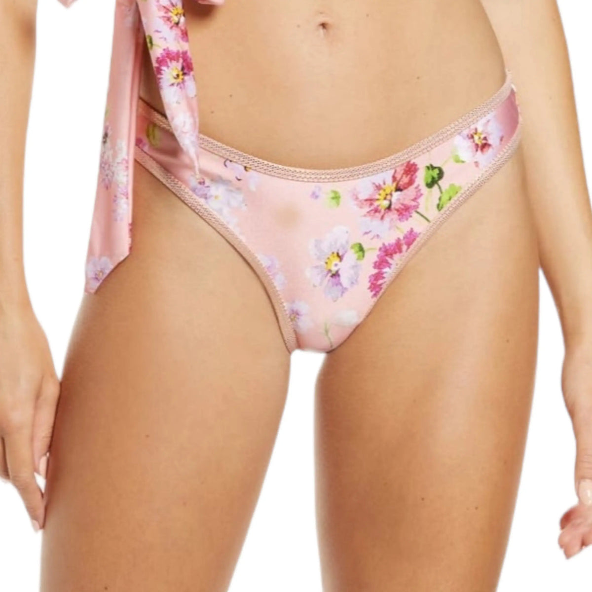 River Island Embellished Trim Floral Resort Bottom only Makuwa Swim Wear
