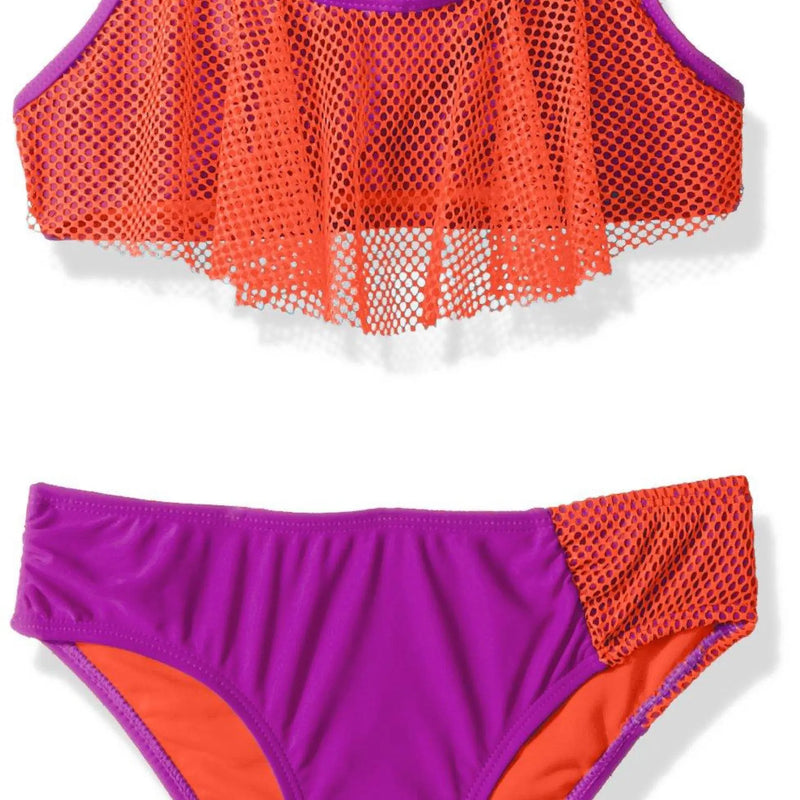 Big Chill Girls Mesh Overlay 2pc Makuwa Swim Wear