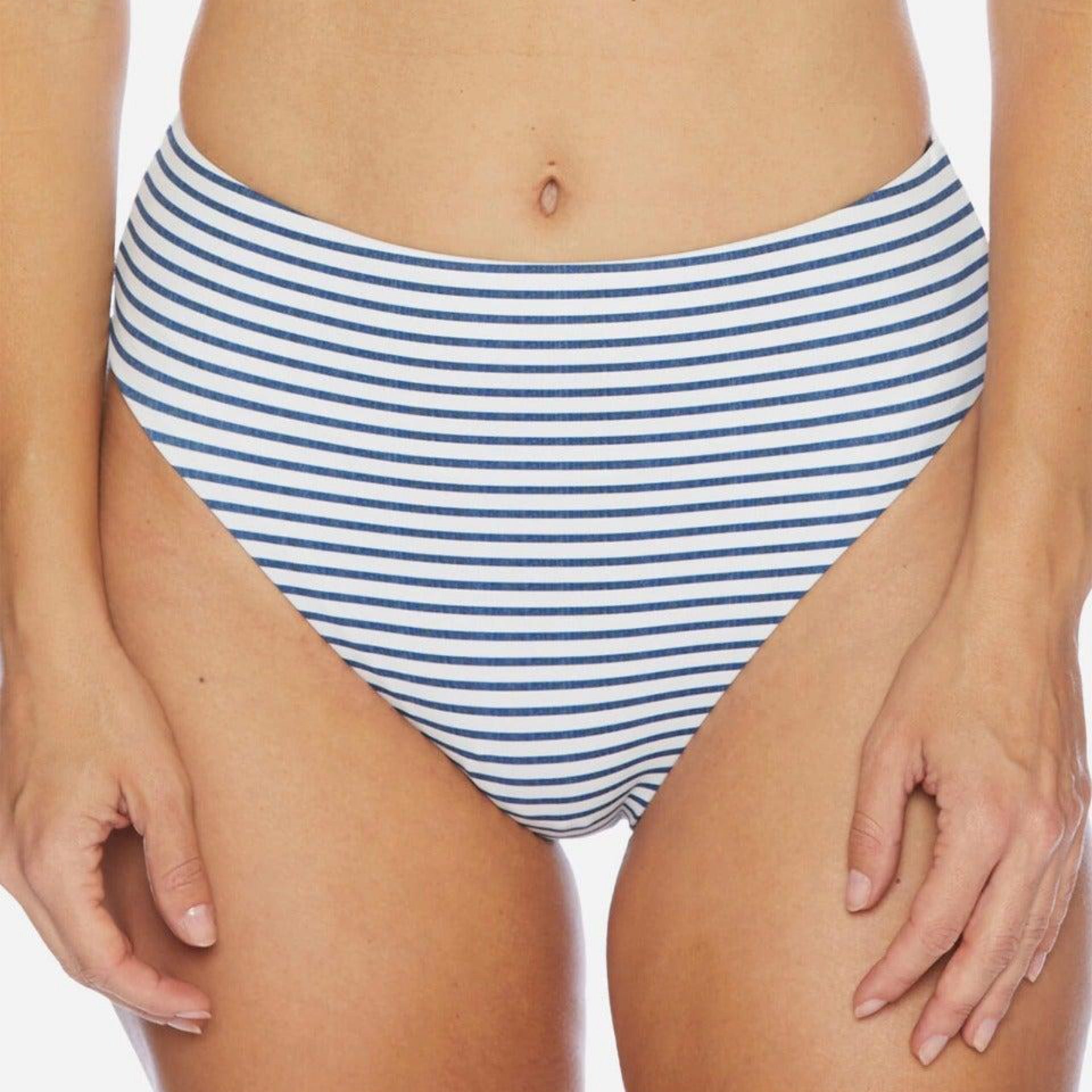 Double Dutch Reversible High Waist Swim Bottom