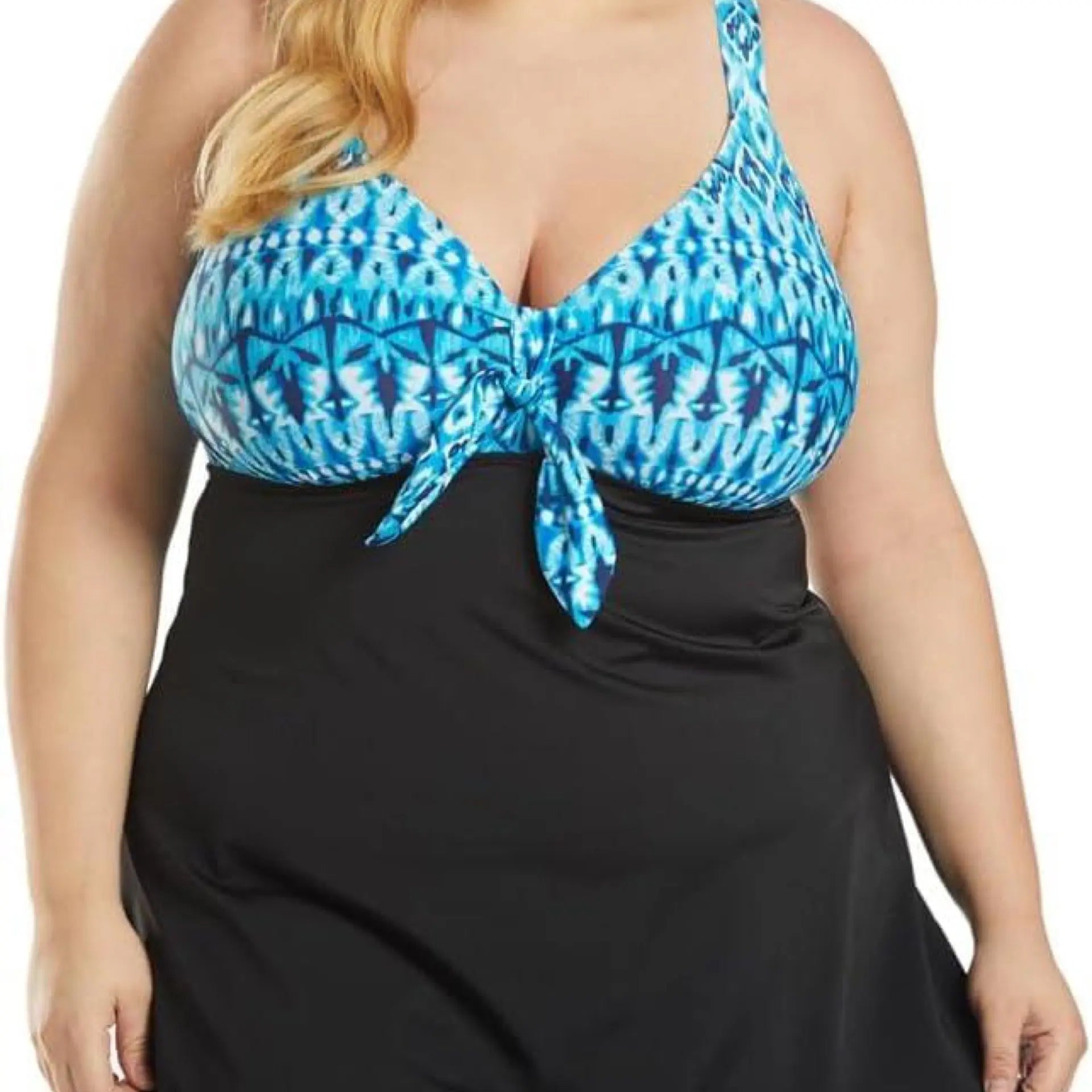 SPORTI Plus Size Swim Dress for Women, One Piece Swimsuit, Tummy Control Bathing Suit with Sun Protection Makuwa Swim Wear