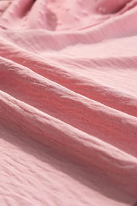 Swiss Dot Mock Neck Balloon Sleeve Blouse - Makuwa Swim Wear