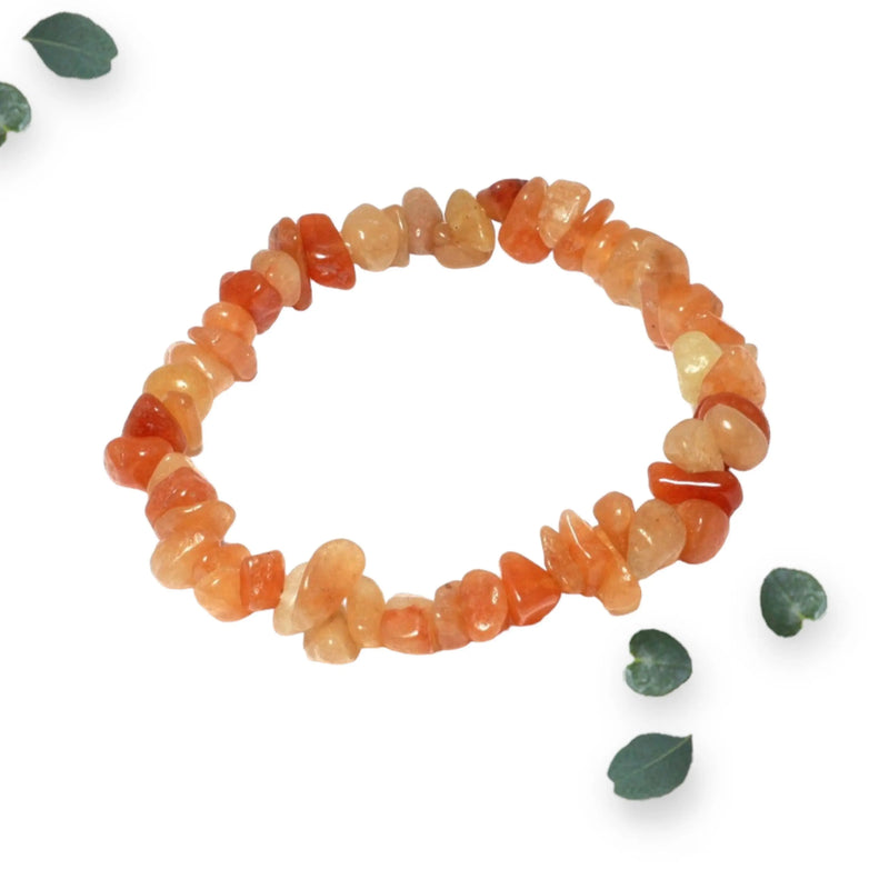 Red Aventurine Chip Bracelet Makuwa Swim Wear