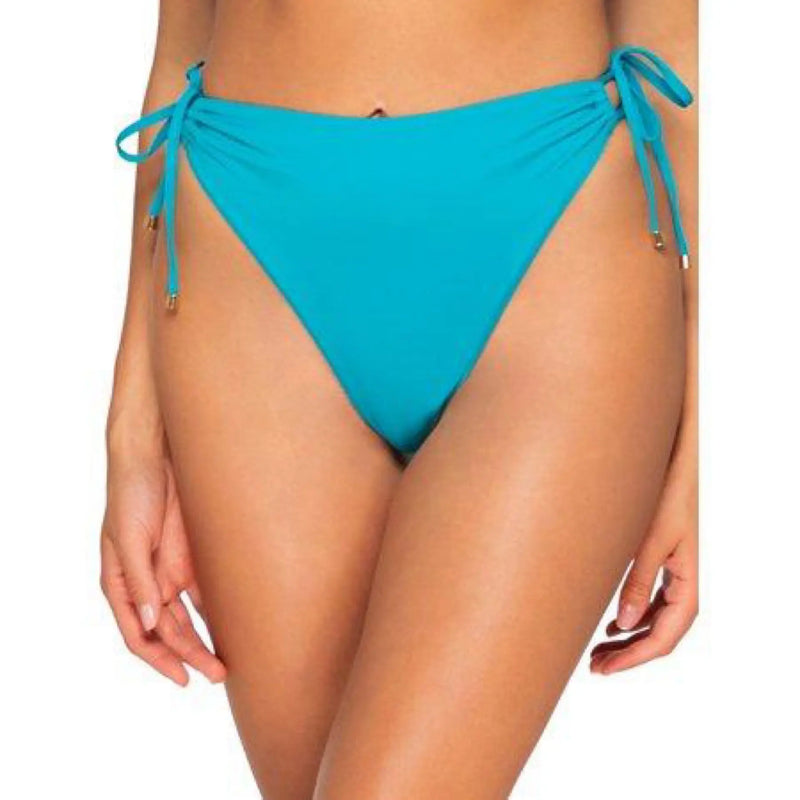 B Swim Womens Lagoon Mykonos High-Waist Side-Tie Bikini Bottom B Swim