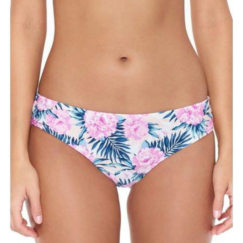 Women's Hot Water 24DF1049 Dune Flowers Side Shirred Hipster Swim Bottom Hot Water