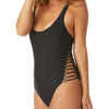 Raisins Samba Solids Mailibu Cheeky Strappy One Piece Black Raisins