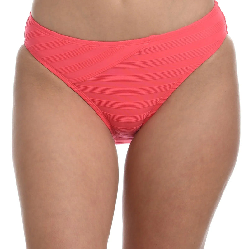 La Blanca Linea Hipster Bikini Bottoms in Coral Sun La Blanca