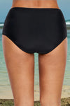 Plus Size Lace Detail Low Waist Swim Brief - Makuwa Swim Wear