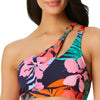 Jessica Simpson Women's Island Paradise One-Shoulder Bikini Top Women's Swimsuit Jessica Simpson