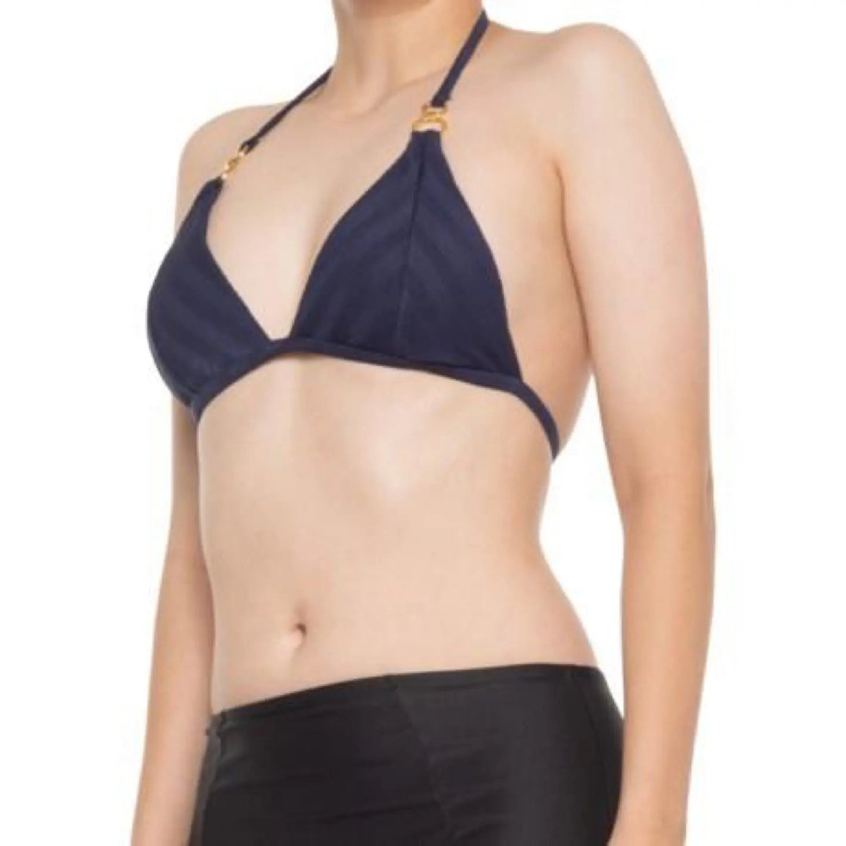 La Blanca Linea Triangle Bikini Top in Indigo La Blanca