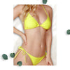 Yellow Triangle Bikini Two Pieces WearMSW