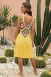 Geometric V-Neck Spaghetti Strap Cover Up Dress Trendsi