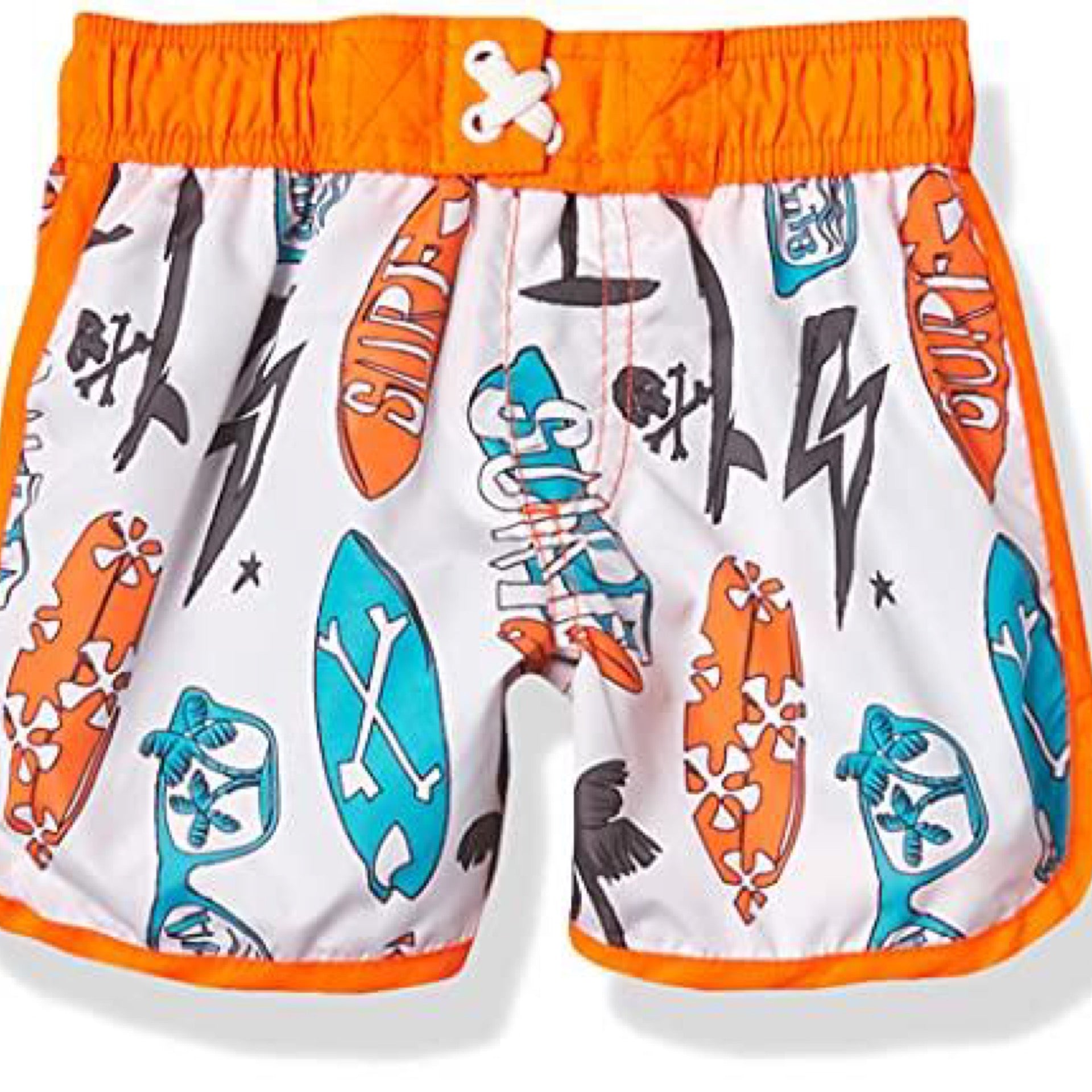 Ixtreme Boy's Printed Swim Trunks, Orange