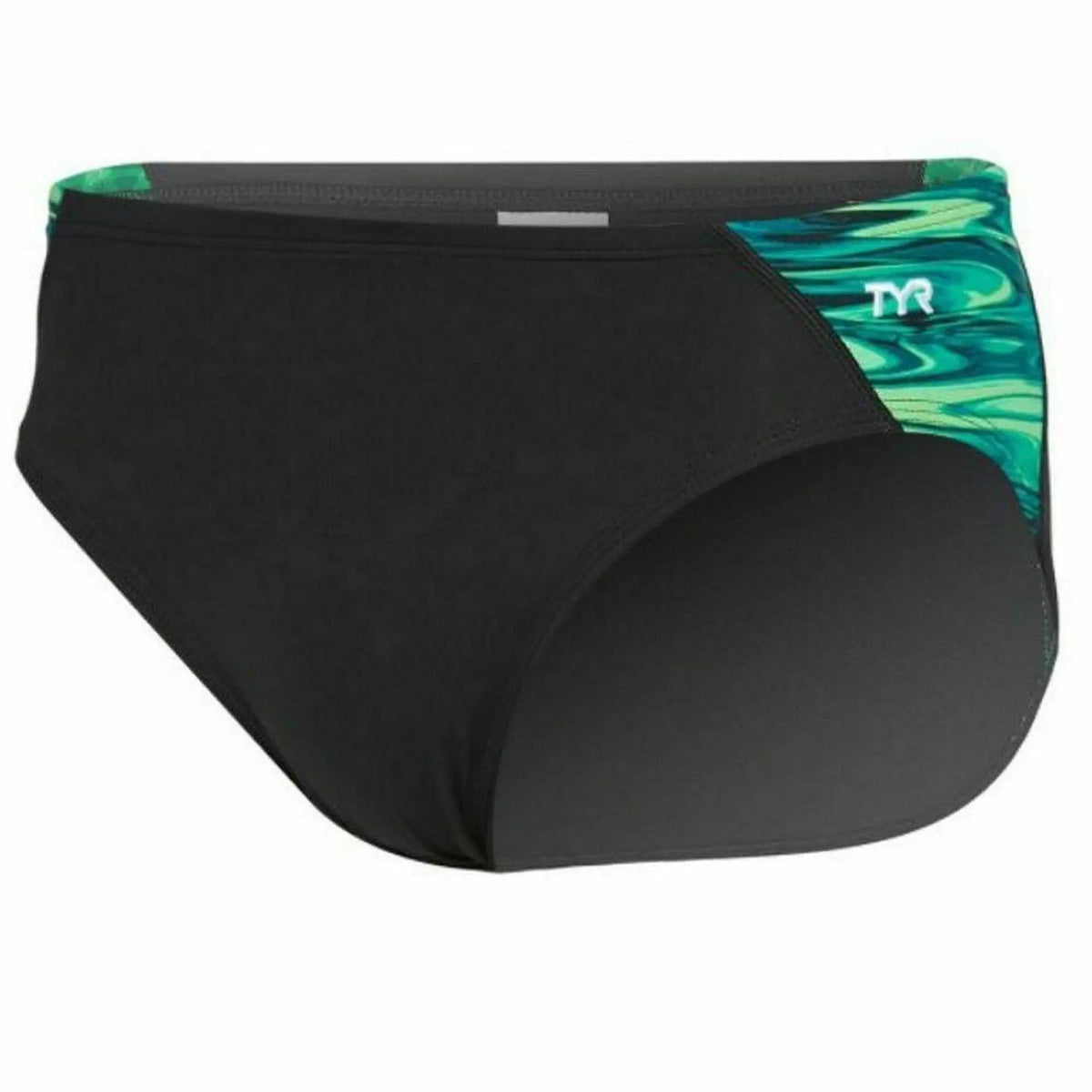 TYR Men's Durafast Racer Swim Suit Brief, Red/White/Blue Makuwa Swim Wear