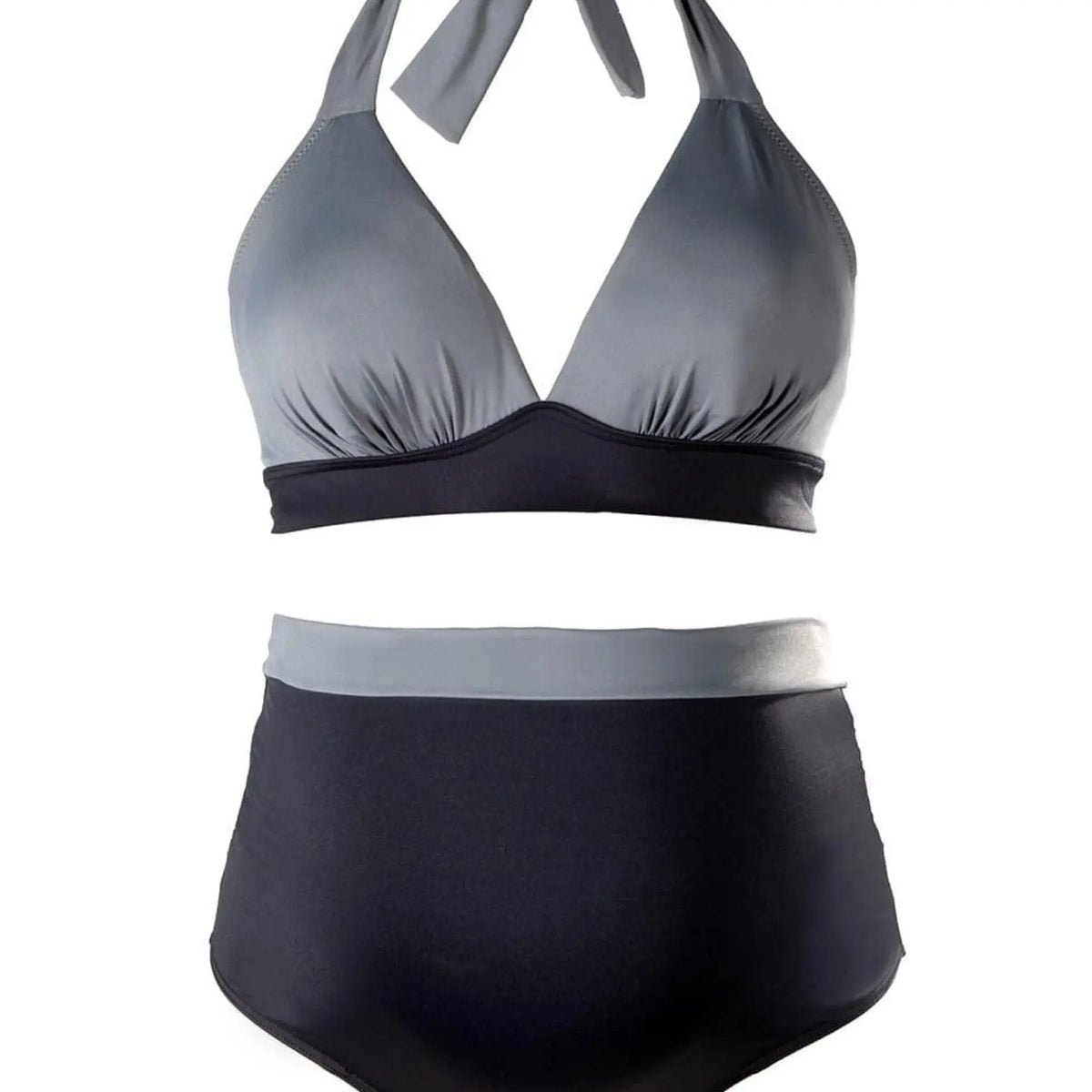 Cache Coeur Women's Maternity Swimwear Eden Bikini, Black Top Makuwa Swim Wear