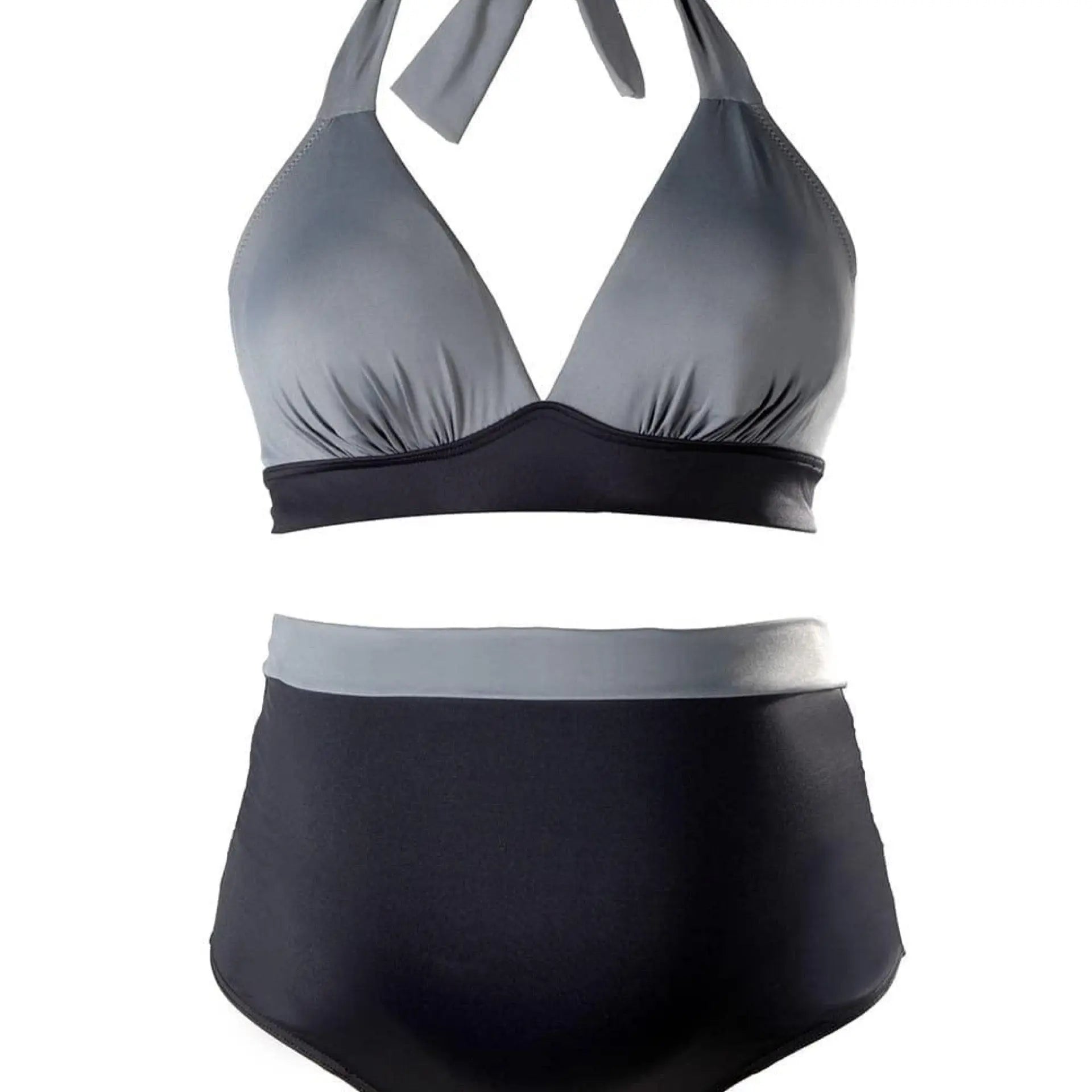 Cache Coeur Women's Maternity Swimwear Eden Bikini, Black Top Makuwa Swim Wear