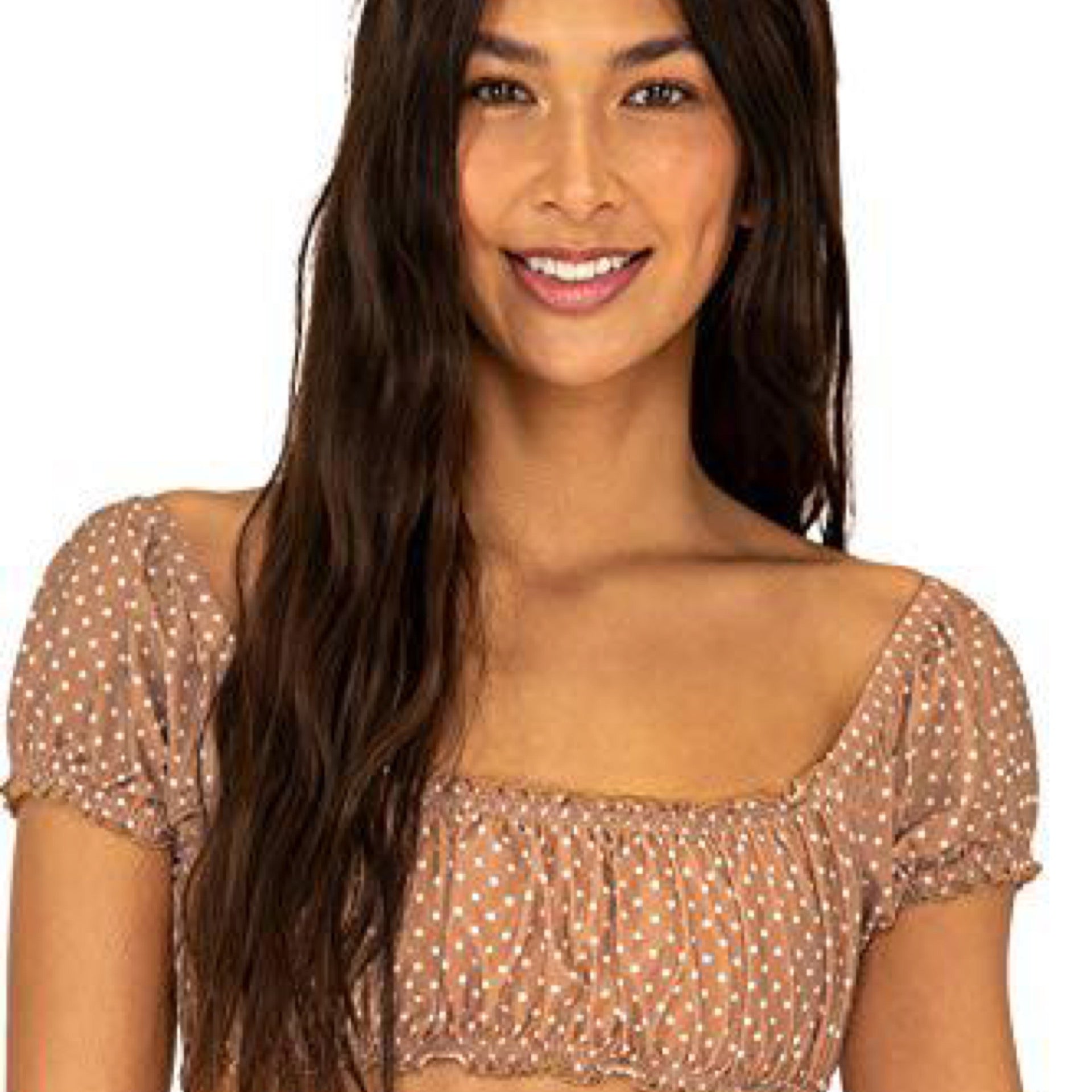 B Swim by Elizabeth Turner Harper Puff Sleeve Top Swimsuit, Beachwood Canyon