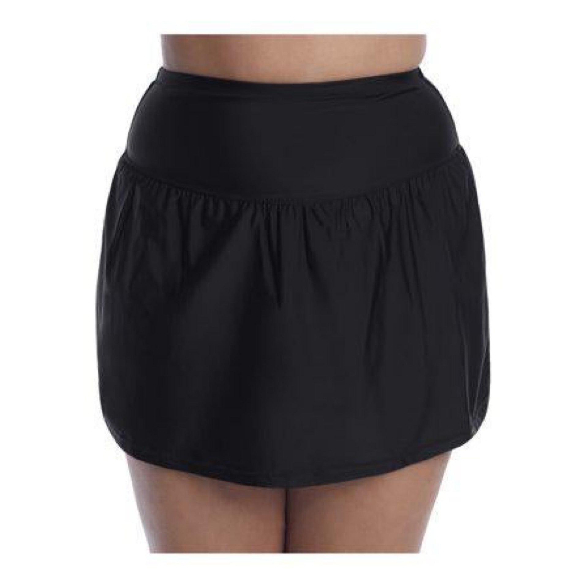 Raisins Curve Womens Plus Size Alicante Solids Bravo Skirted Bikini Bottom  Swimsuit