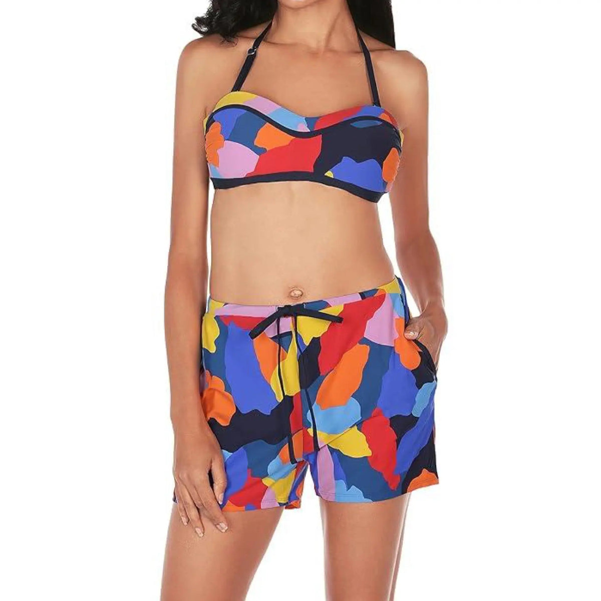 Nautica Castaway Bandeau Bikini  Top Nautica