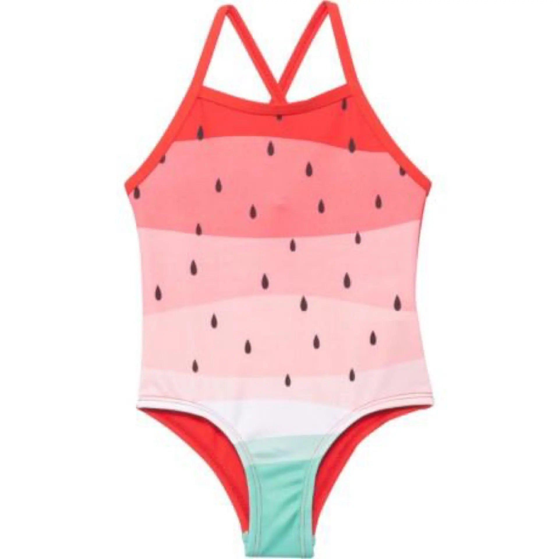 Pink Platinum Toddler Girl Watermelon Print One-Piece Swimsuit Pink Platinum