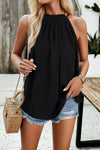 Ruched Grecian Neck Tank Trendsi