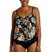Maxine of Hollywood Women S Standard V-Neck Flutter Tankini Swimsuit Top Maxine of Hollywood