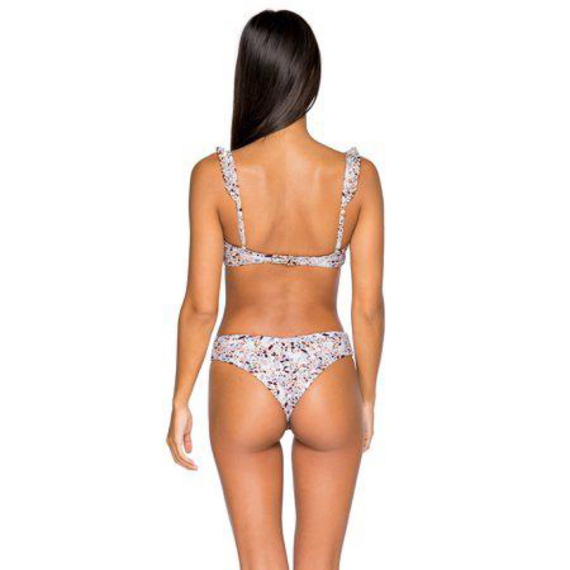 B Swim Valencia V Women's Swimsuit Bikini Bottom, Terrazzo