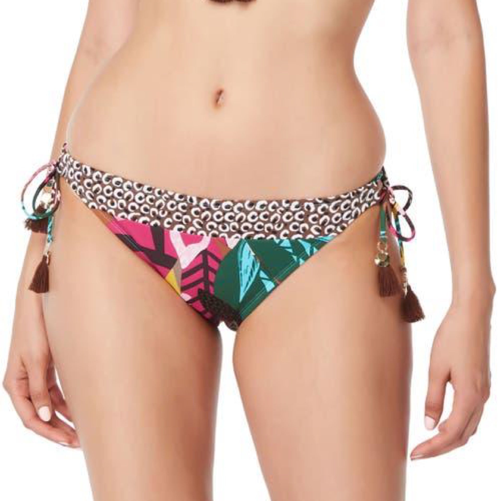 Rod Beattie Run Wild Tie Side Bikini Bottoms in Multi