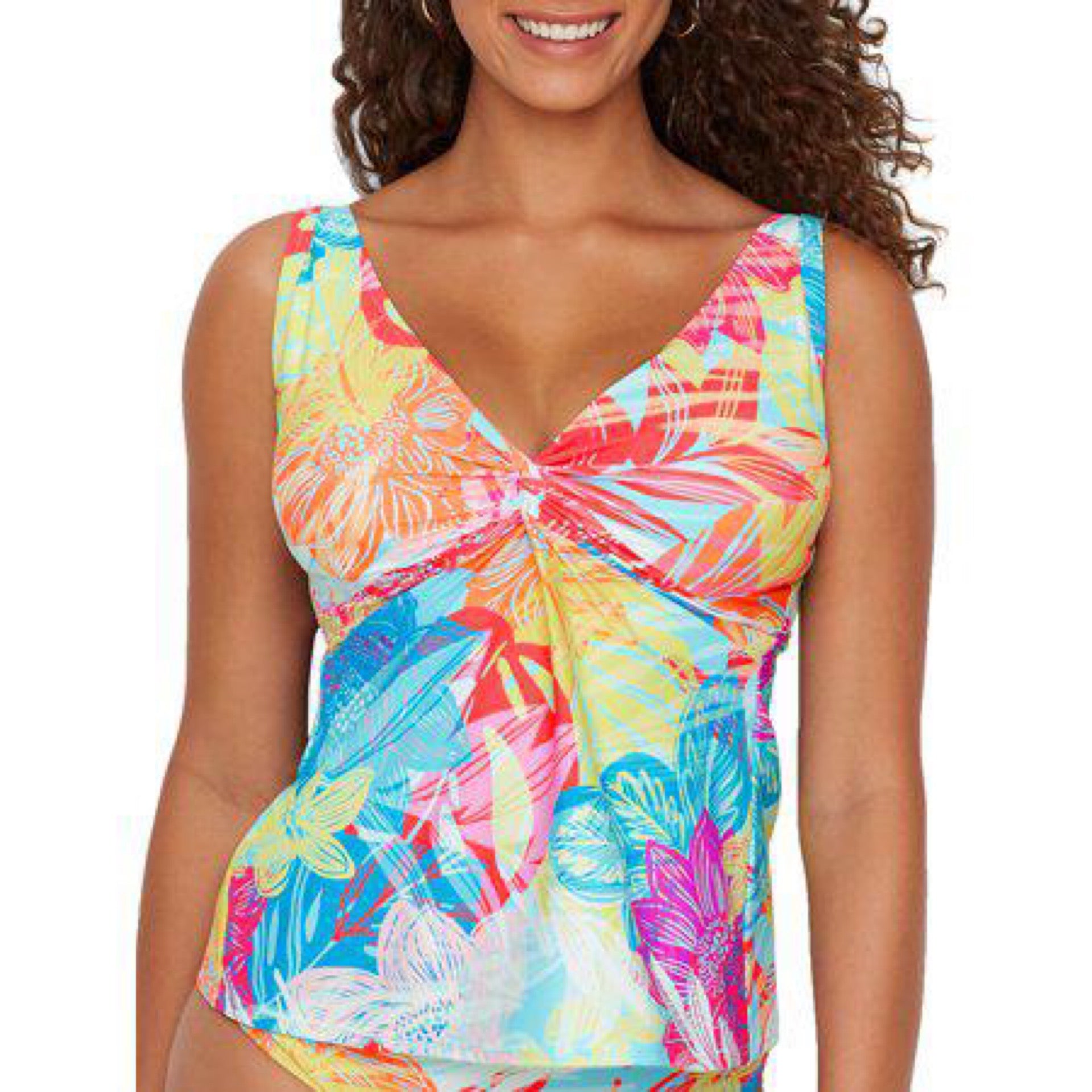 Sunsets Women's Hot Tropics Forever Underwire Tankini Top Swimsuit