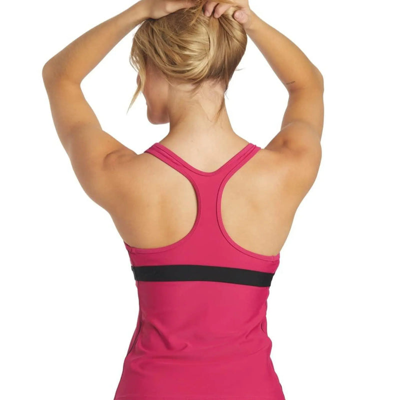 Sporti Active Racerback Solid Tankini Top Sporti