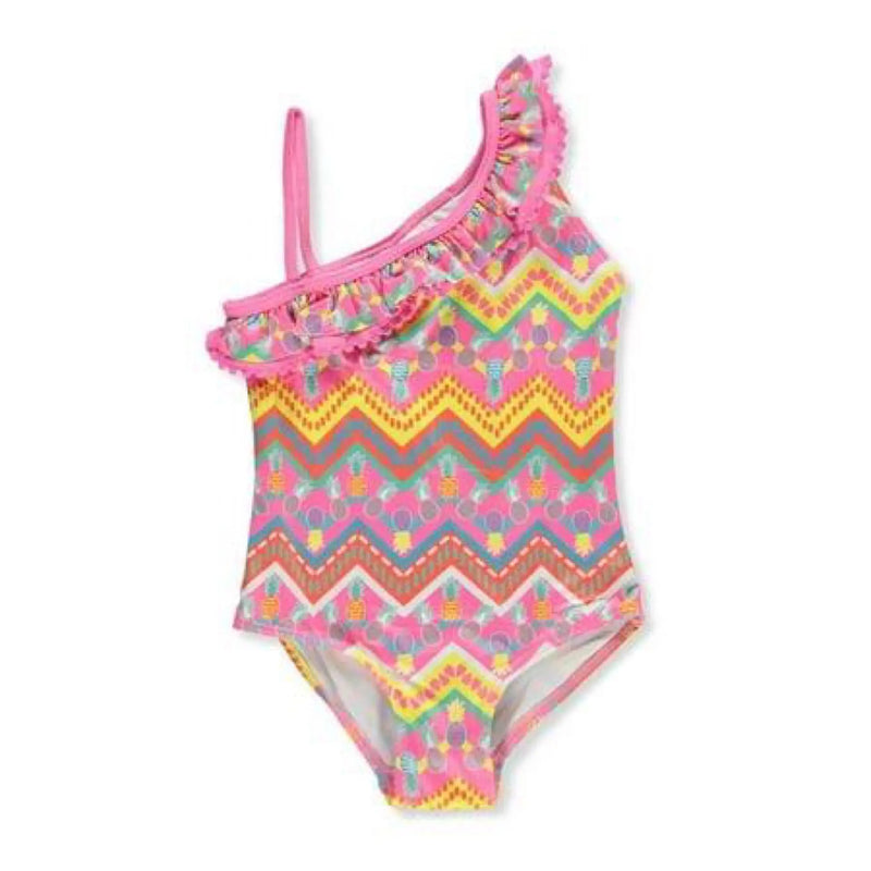 Pink Platinum Girls' 1-Piece Swimsuit Makuwa Swim Wear
