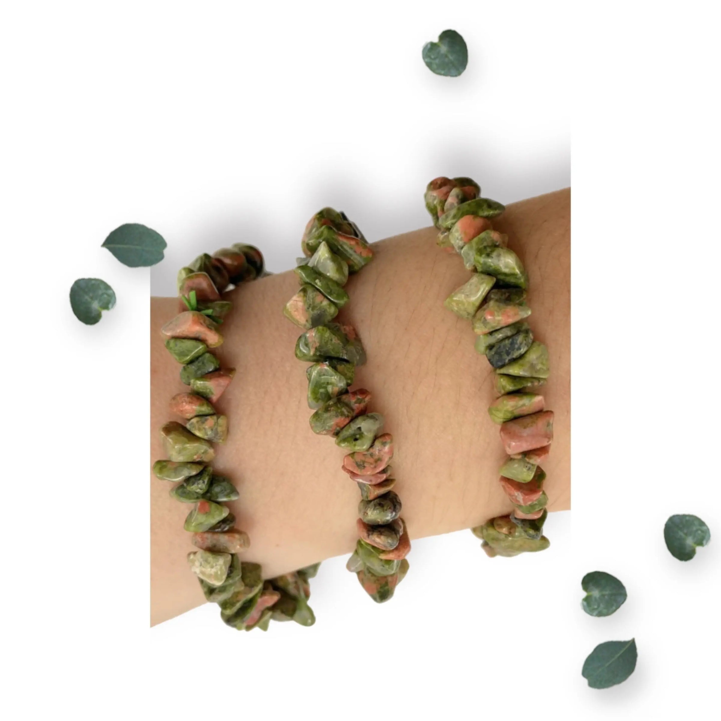 Unakite Chip Bracelet Makuwa Swim Wear