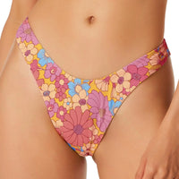 Jessica Simpson Floral Rendevous High Cut Cheeky Swim Bottoms Women's Swimsuit Jessica Simpson