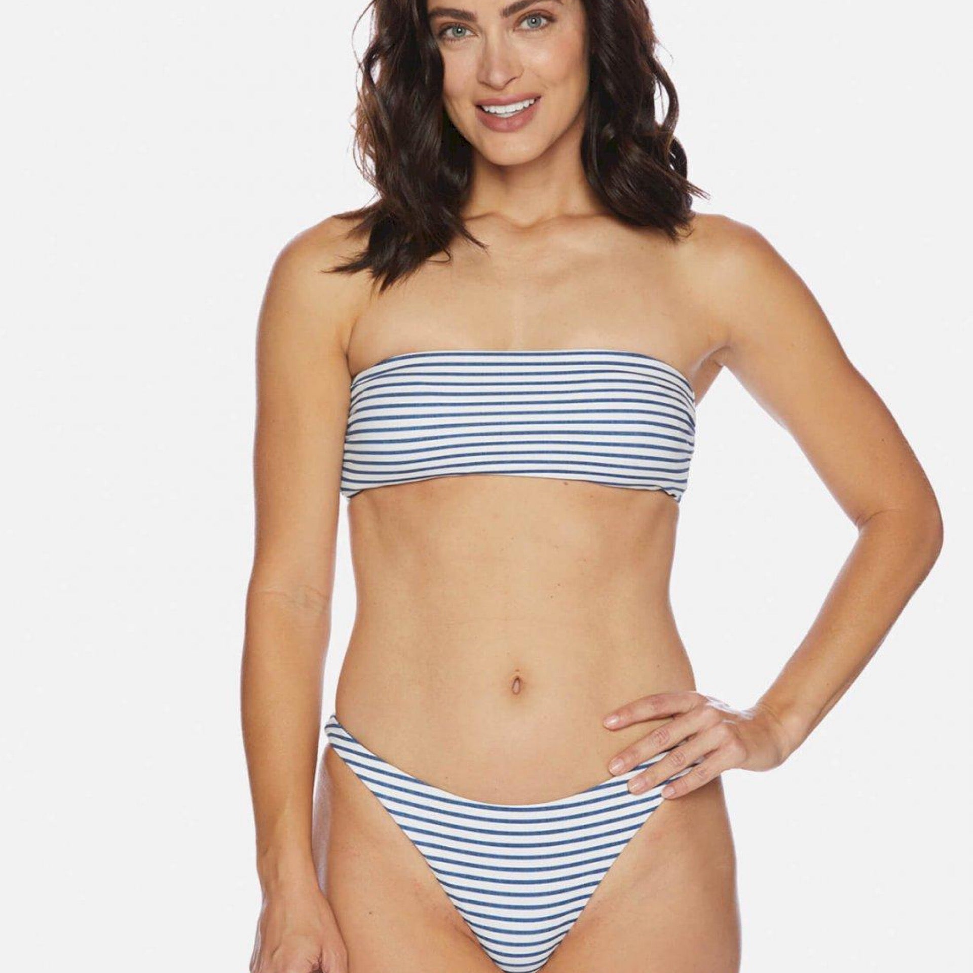 Splendid Double Dutch Reversible Bandeau Swim Top
