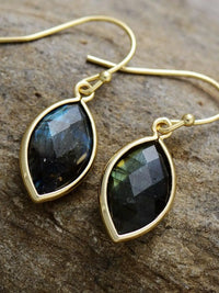 Geometrical Shape Natural Stone Dangle Earrings Trendsi