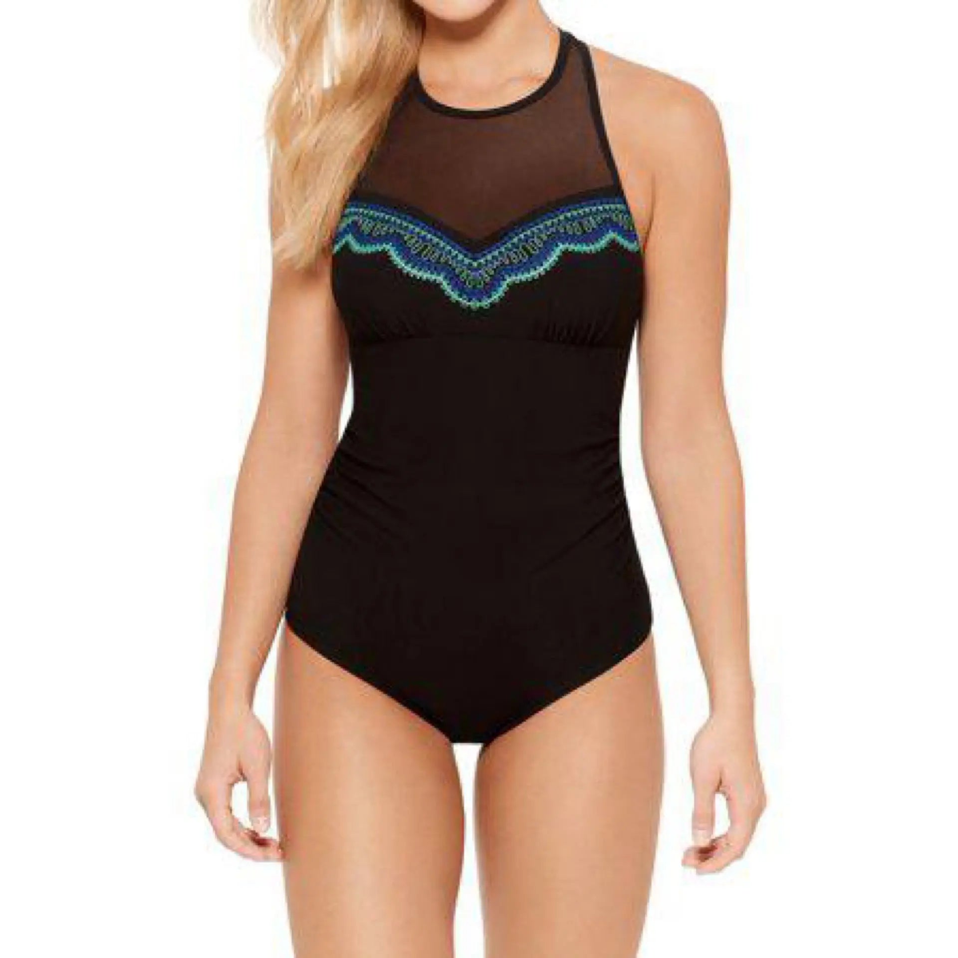 Women's Christina Sea Cove High Neck One Piece Swimsuit Makuwa Swim Wear