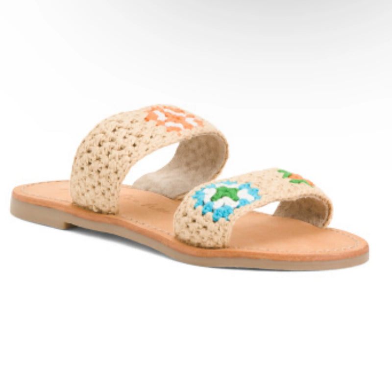 Band of the free Aquara Crochet Flat Sandals Makuwa Swim Wear