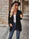 Open Front Cardigan with Pockets Trendsi
