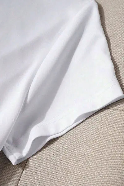 XOXO Lip Graphic Round Neck T-Shirt Trendsi