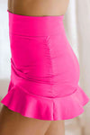 Ruffle Hem Swim Skort Trendsi
