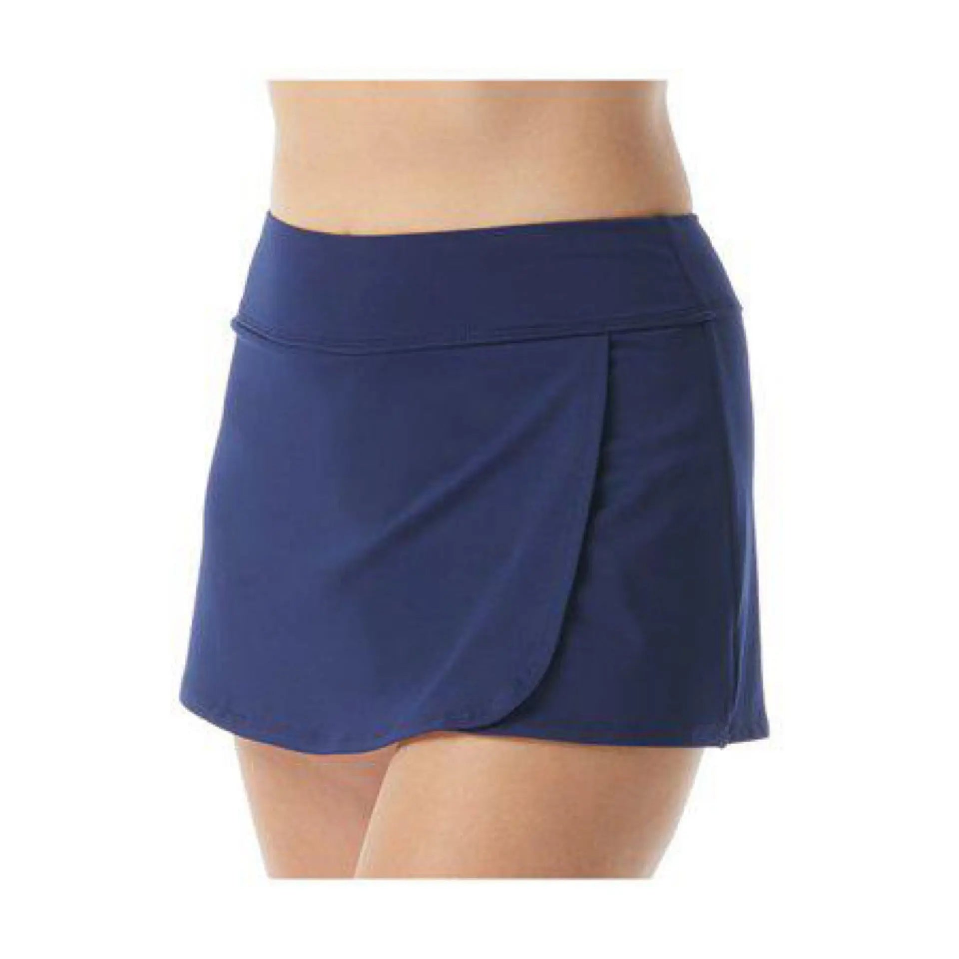 TYR BSKO7A4018 Solid Hi Waist Skort Navy 8 TYR